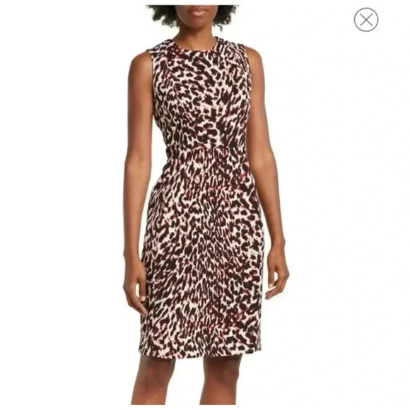 Calvin Klein leopard print dress sz 10 - Picture 7 of 8